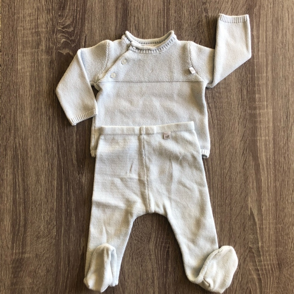 Absorba Knit Sweater and Footed Pants